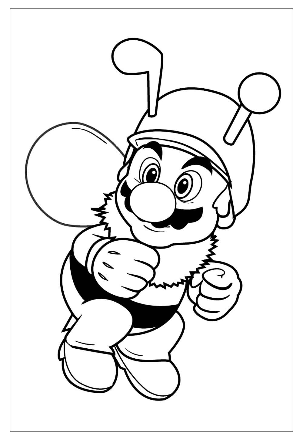 Desenho de Super Mario Bros para imprimir