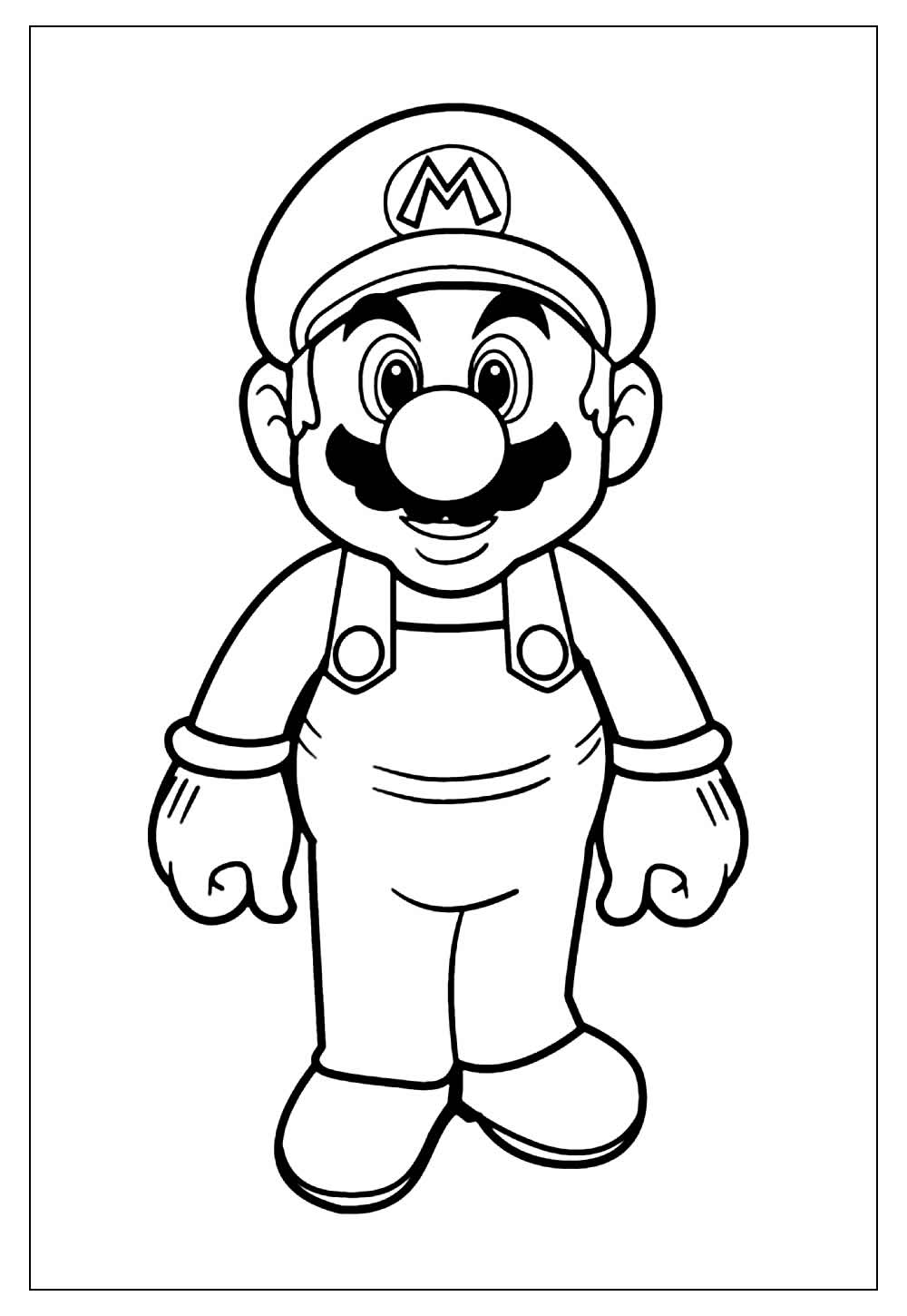 Desenho de Super Mario Bros para imprimir