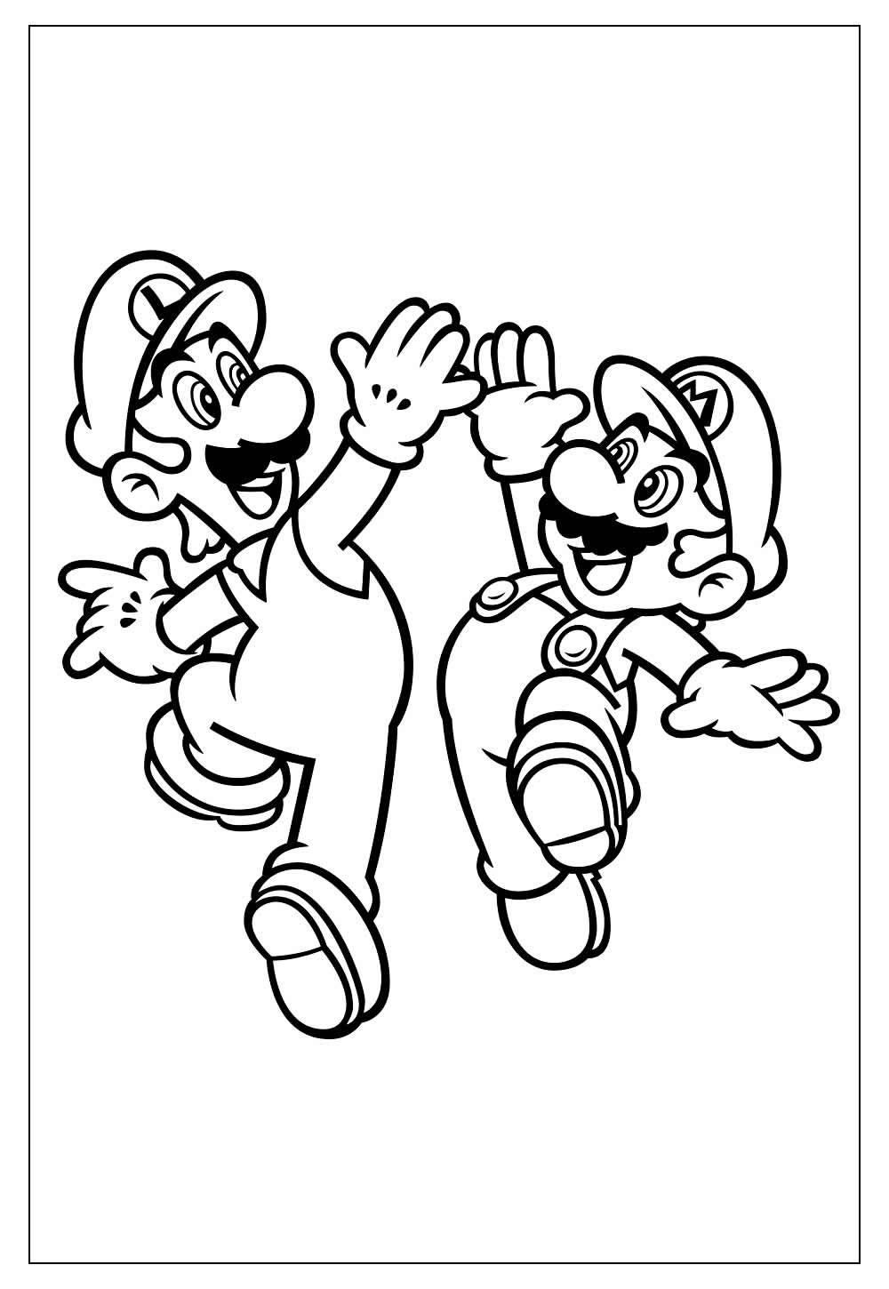 Desenho de Super Mario Bros para imprimir