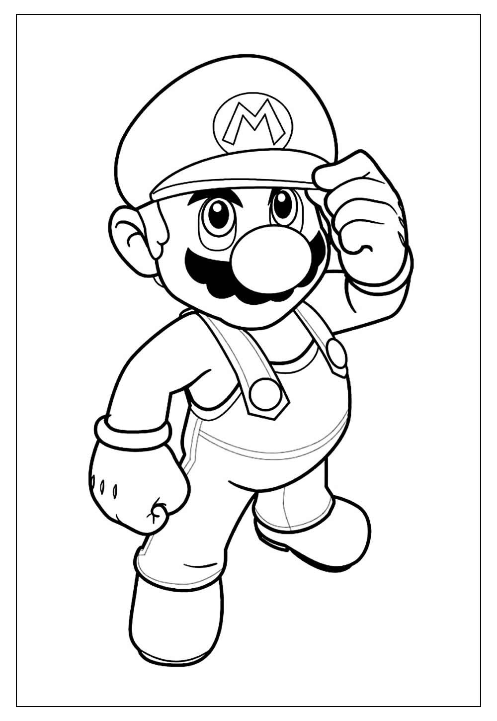 Desenho de Super Mario Bros para imprimir