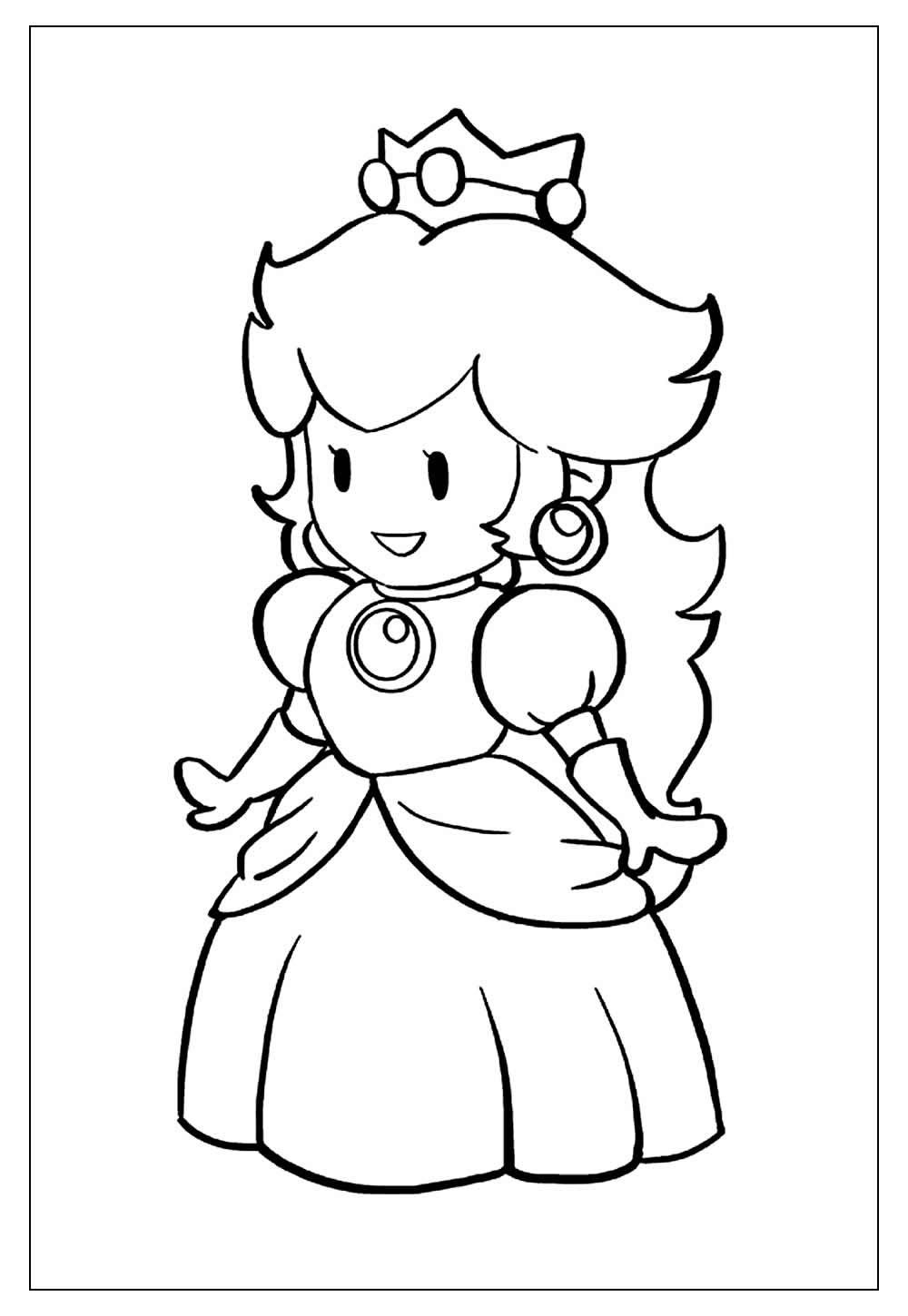 Desenho de Super Mario Bros para imprimir