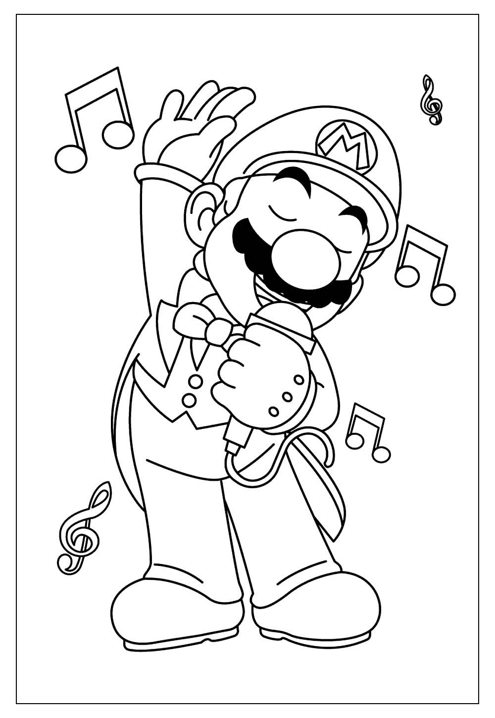 Desenho de Super Mario Bros para imprimir