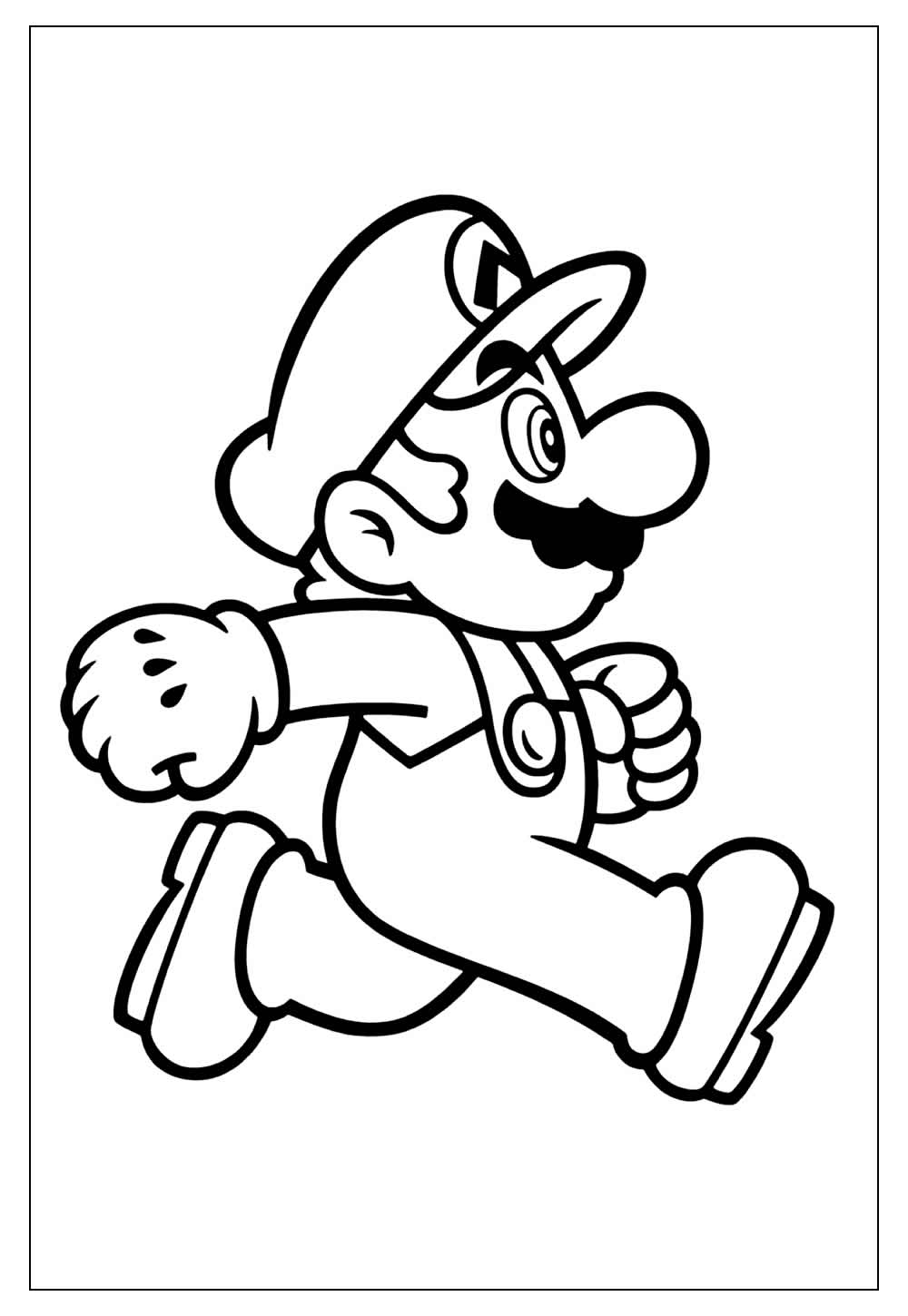 Desenho de Super Mario Bros para imprimir