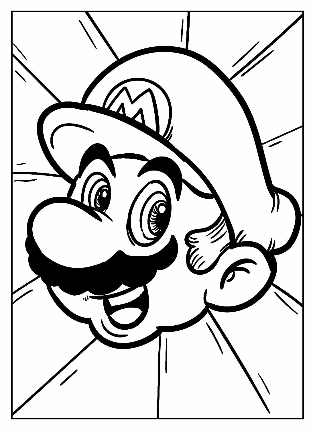 Desenho de Super Mario Bros para imprimir