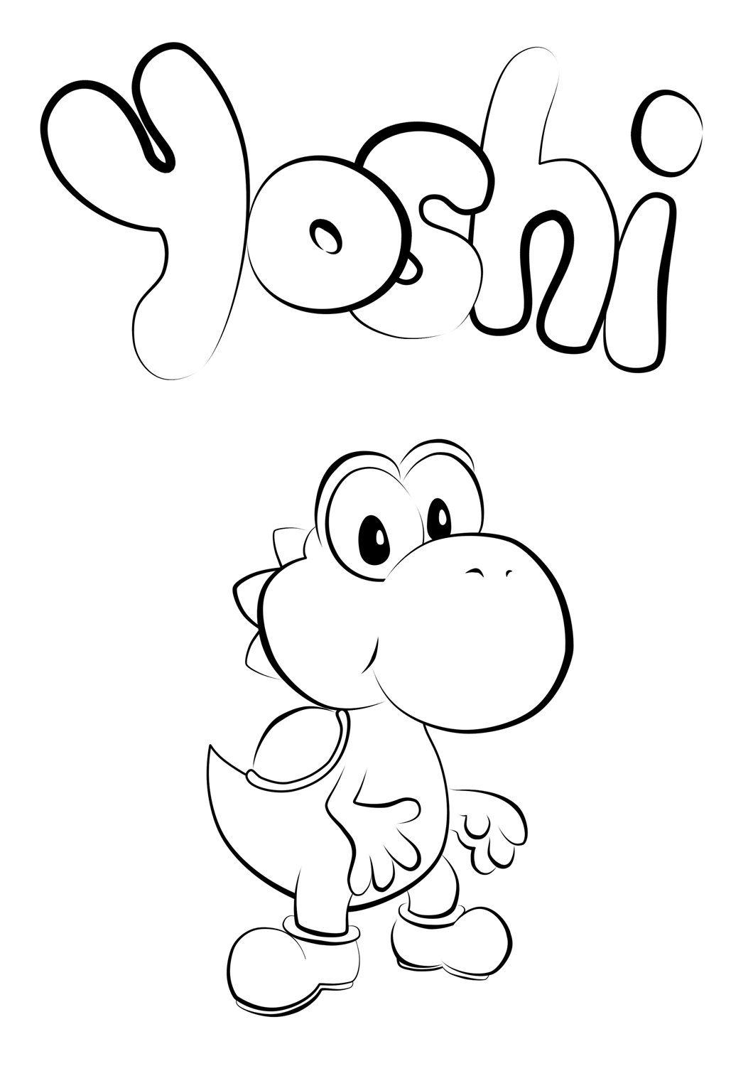 Desenho de Super Mario Bros para imprimir