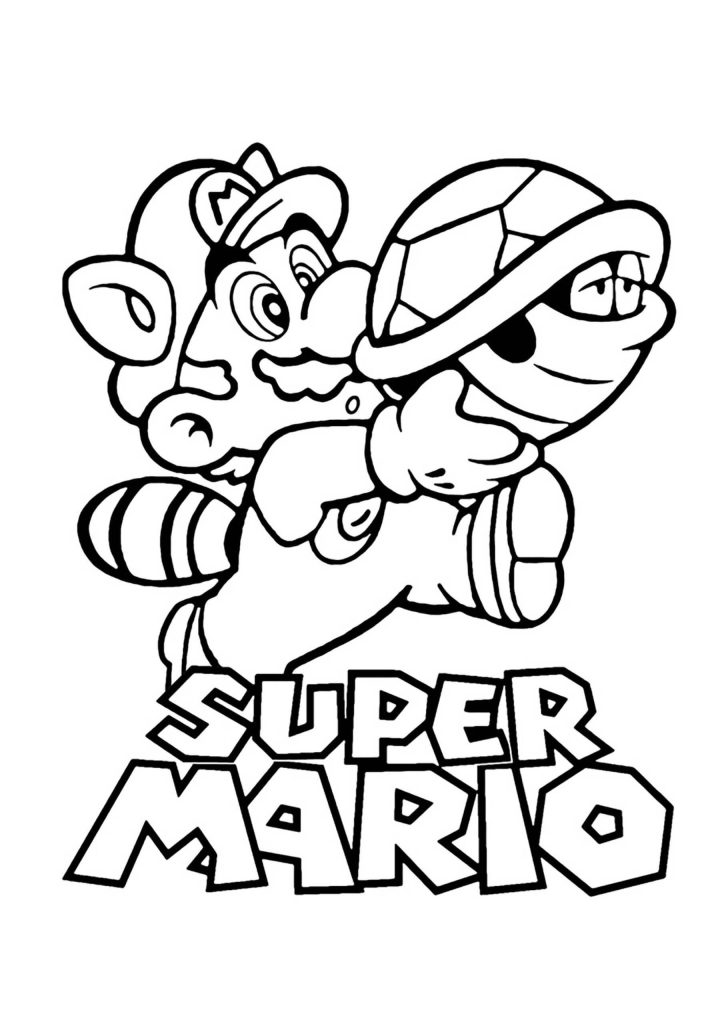 Desenho de Super Mario Bros para imprimir
