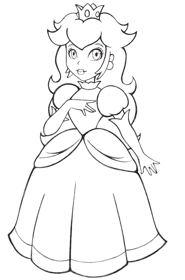 Desenho de Super Mario Bros para imprimir