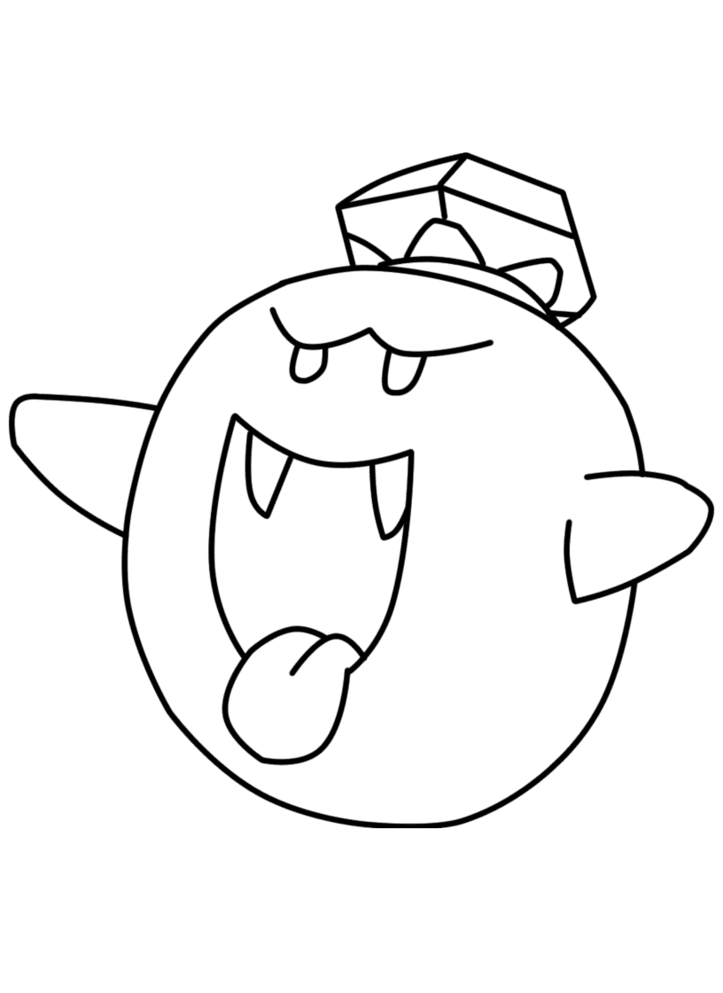 Desenho de Super Mario Bros para imprimir