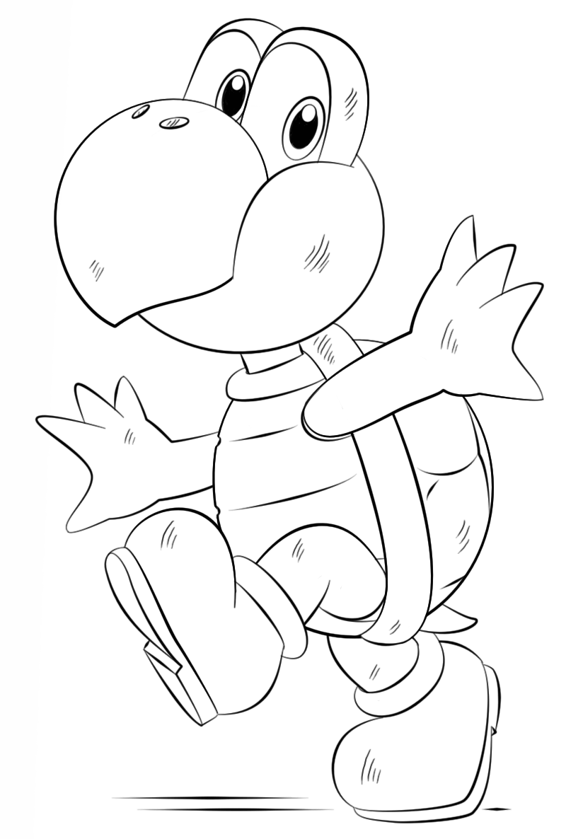 Desenho de Super Mario Bros para imprimir