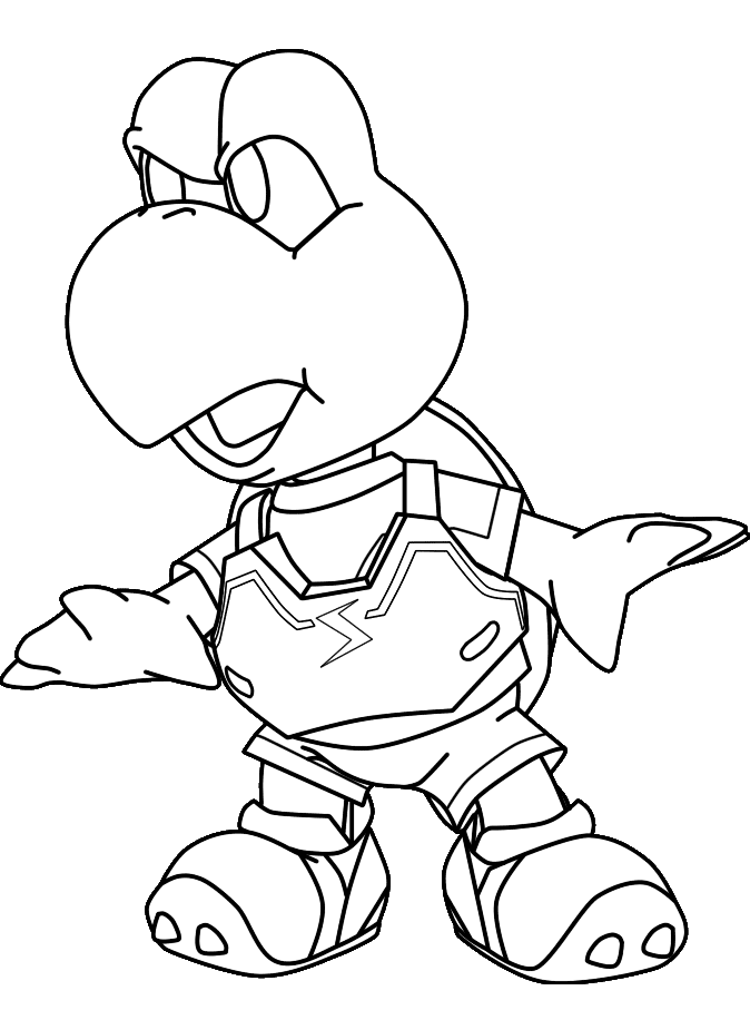 Desenho de Super Mario Bros para imprimir