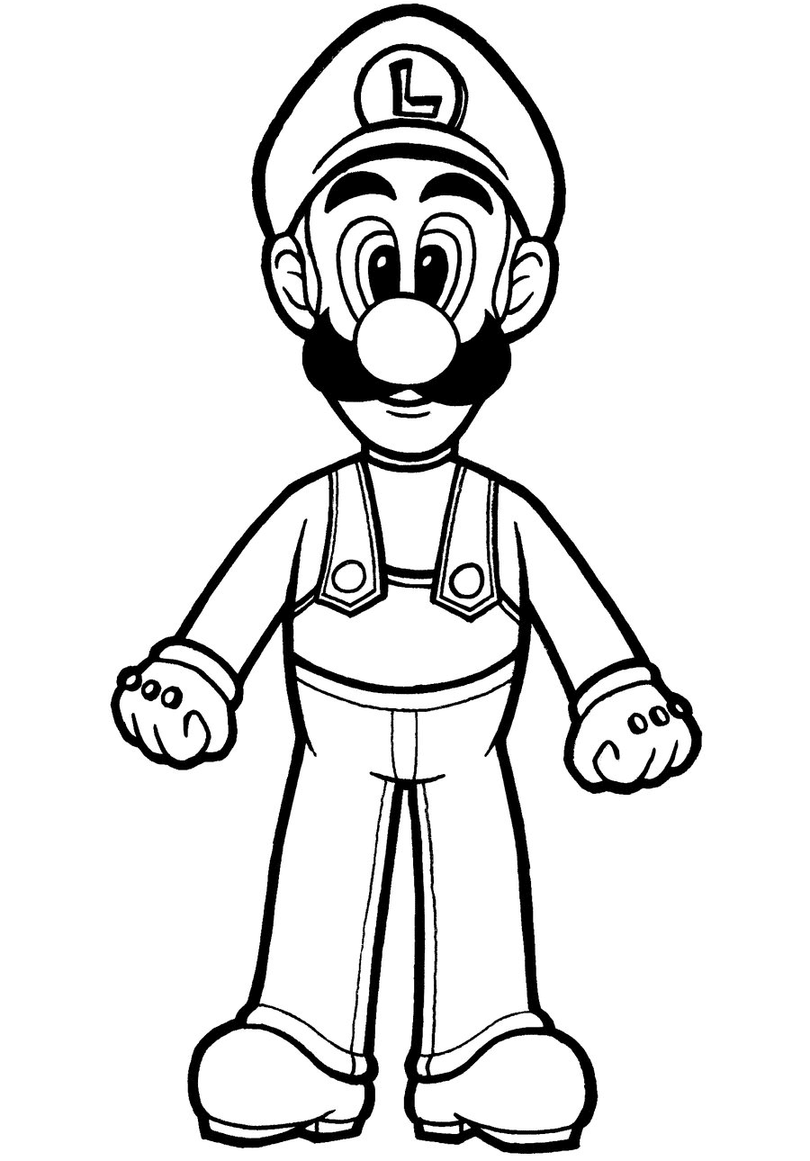 Desenho de Super Mario Bros para imprimir