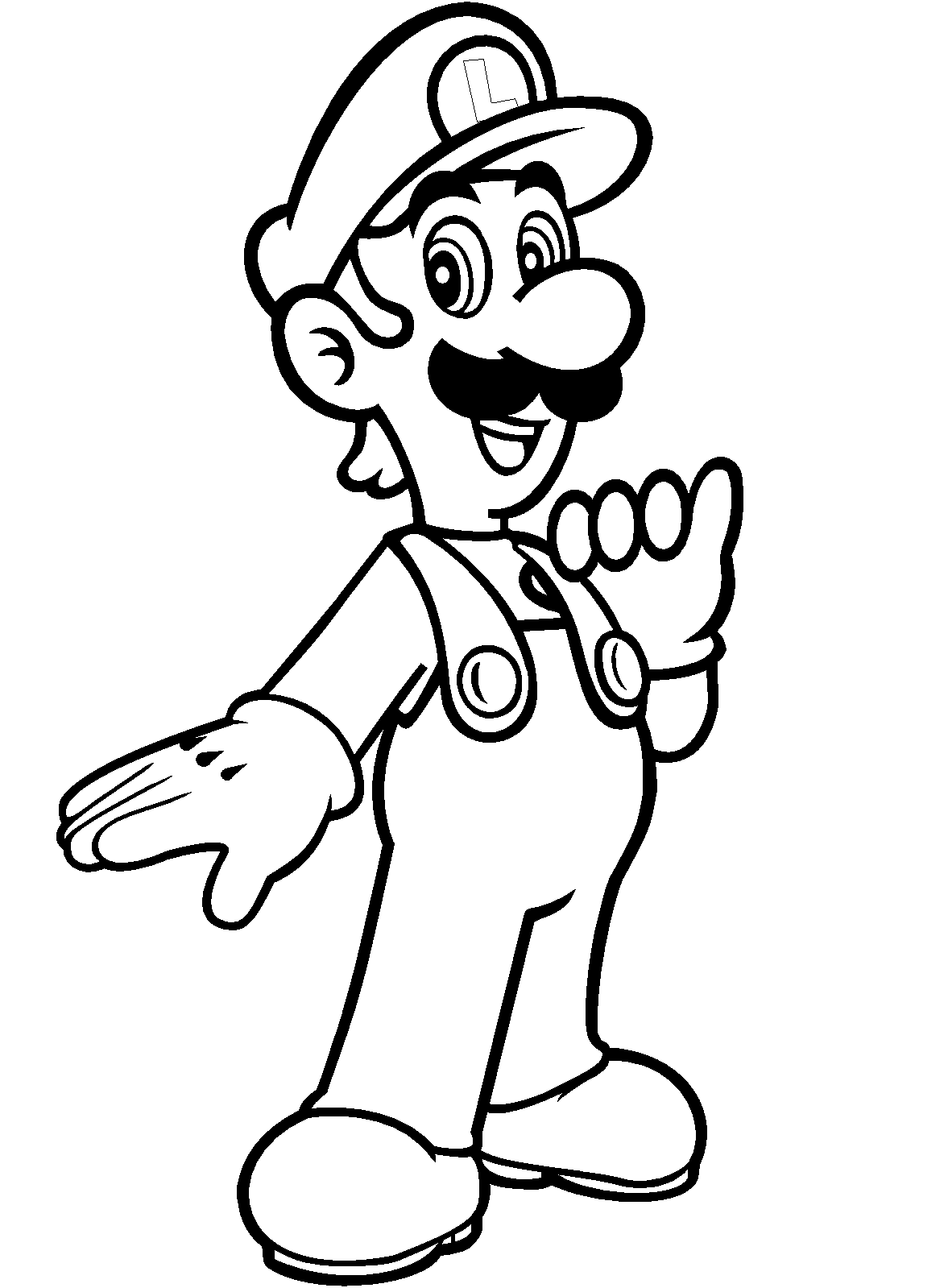 Desenho de Super Mario Bros para imprimir