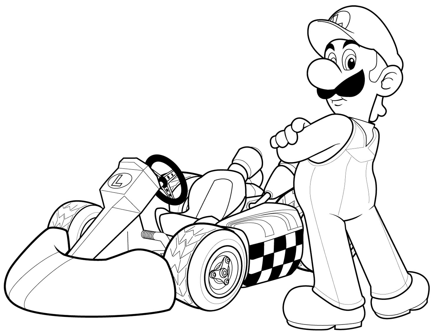 Desenho de Super Mario Bros para imprimir