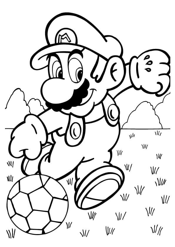 Desenho de Super Mario Bros para imprimir