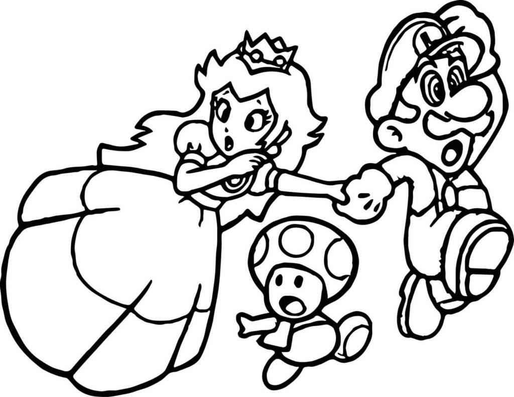 Desenho de Super Mario Bros para imprimir