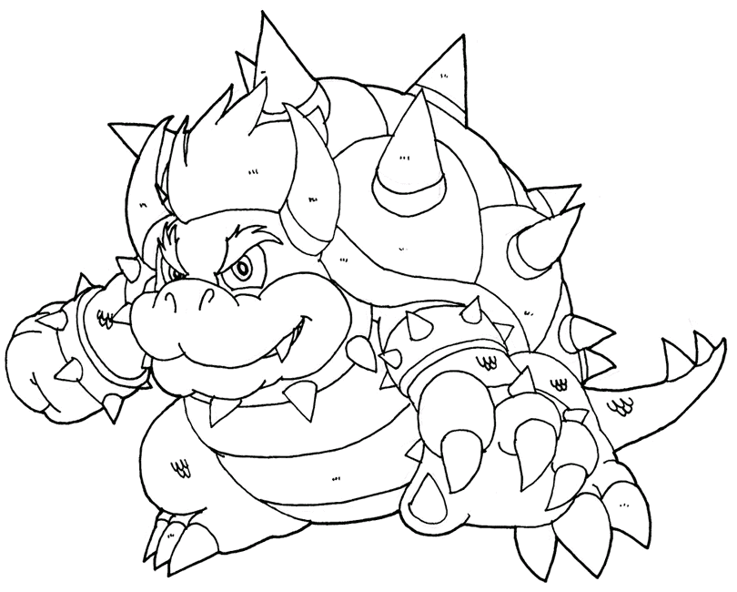 Desenho de Super Mario Bros para imprimir