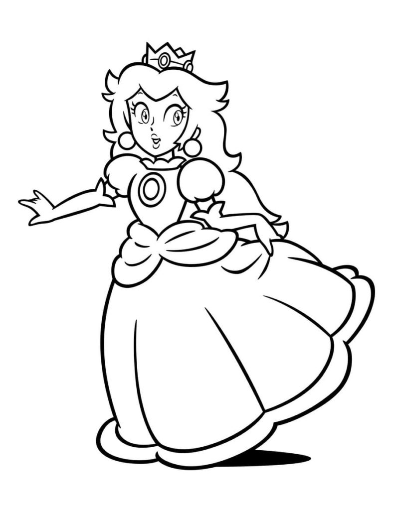 Desenho de Super Mario Bros para imprimir