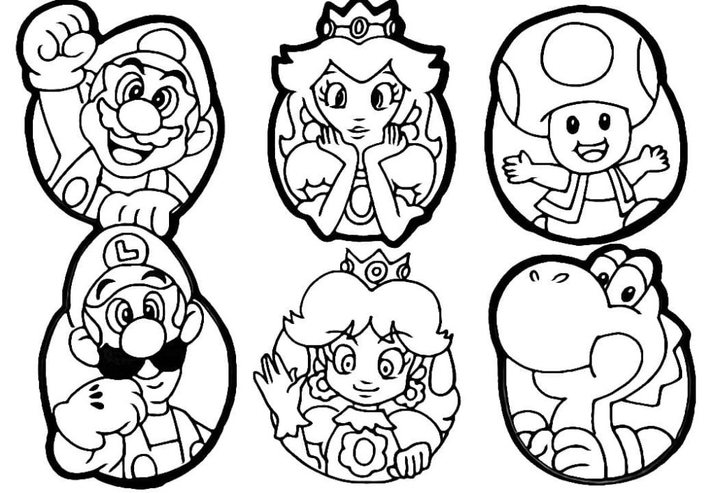 Desenho de Super Mario Bros para imprimir