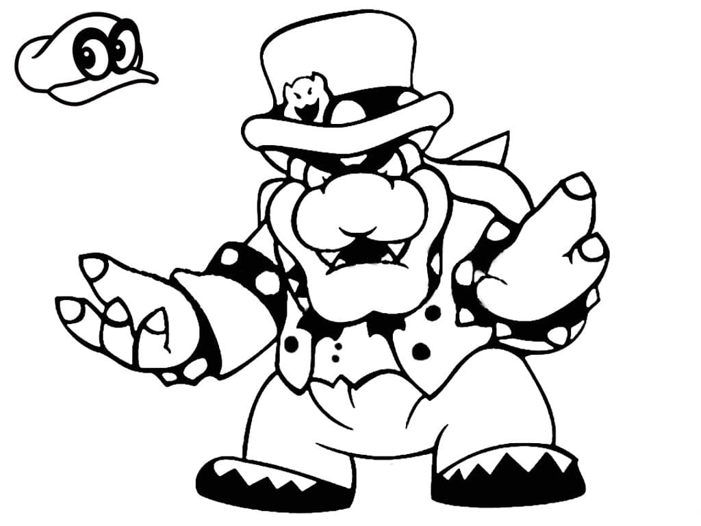 Desenho de Super Mario Bros para imprimir