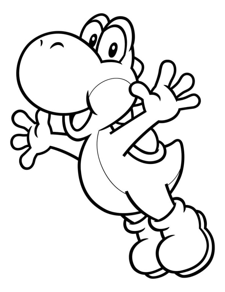 Desenho de Super Mario Bros para imprimir