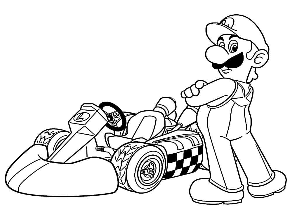 Desenho de Super Mario Bros para imprimir