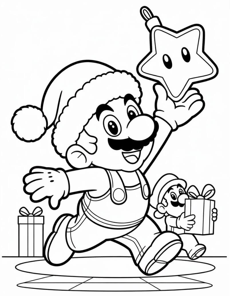 Desenho de Super Mario Bros para imprimir