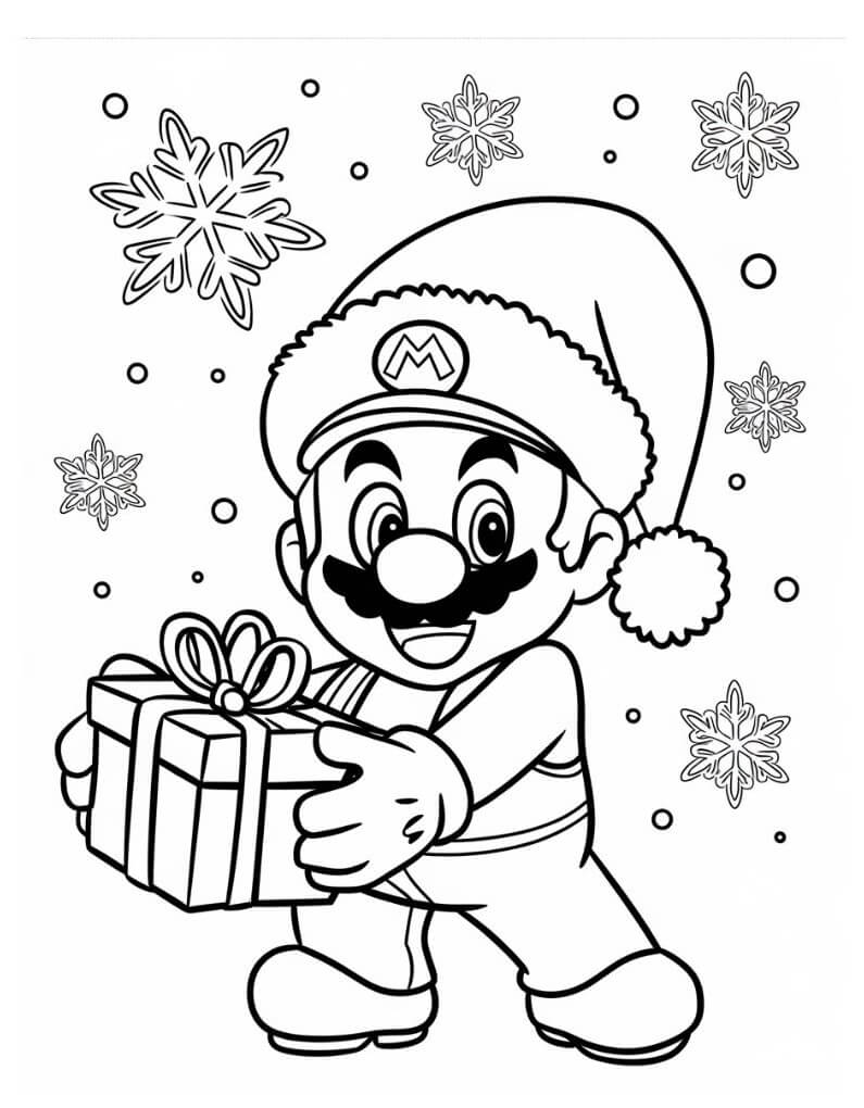 Desenho de Super Mario Bros para imprimir