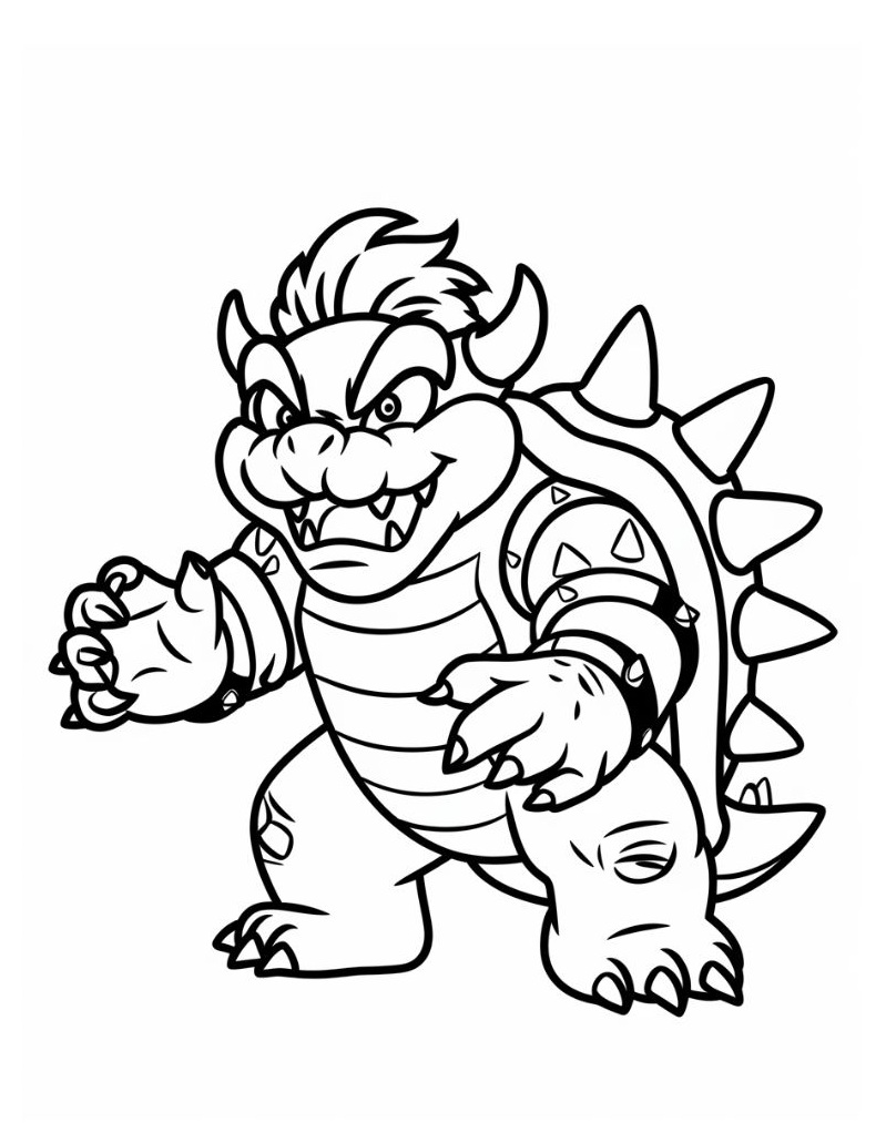Desenho de Super Mario Bros para imprimir