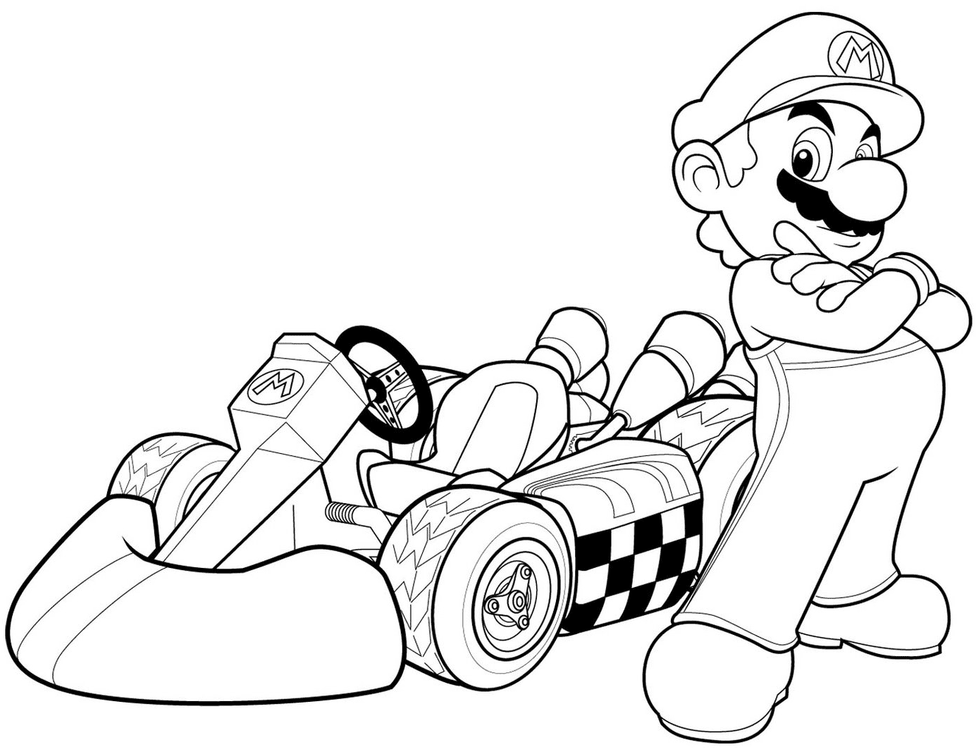 Desenho de Super Mario Bros para imprimir