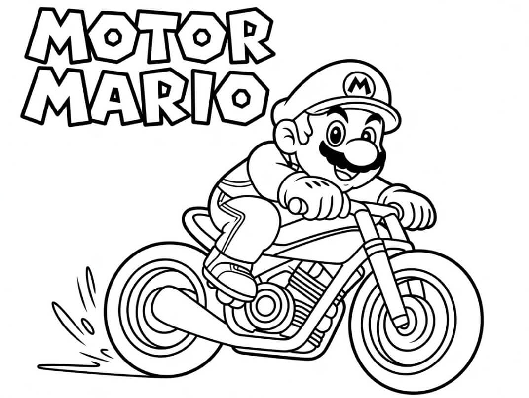 Desenho de Super Mario Bros para imprimir