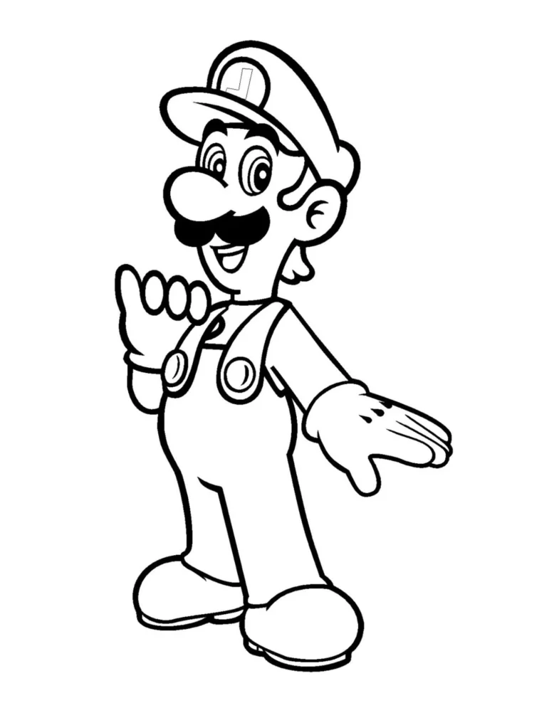 Desenho de Super Mario Bros para imprimir