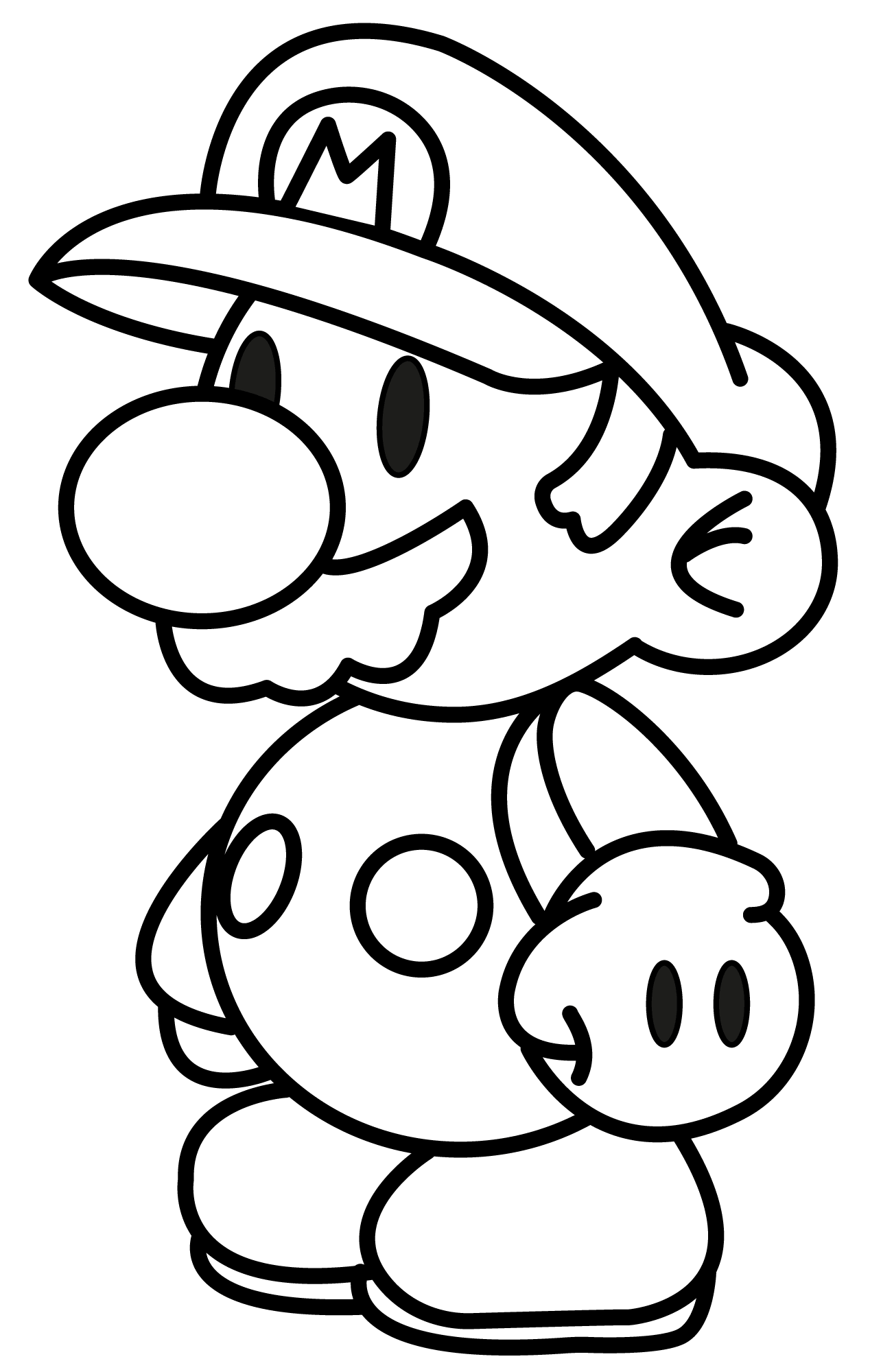 Desenho de Super Mario Bros para imprimir