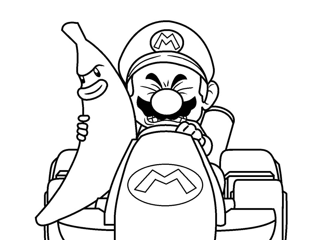 Desenho de Super Mario Bros para imprimir