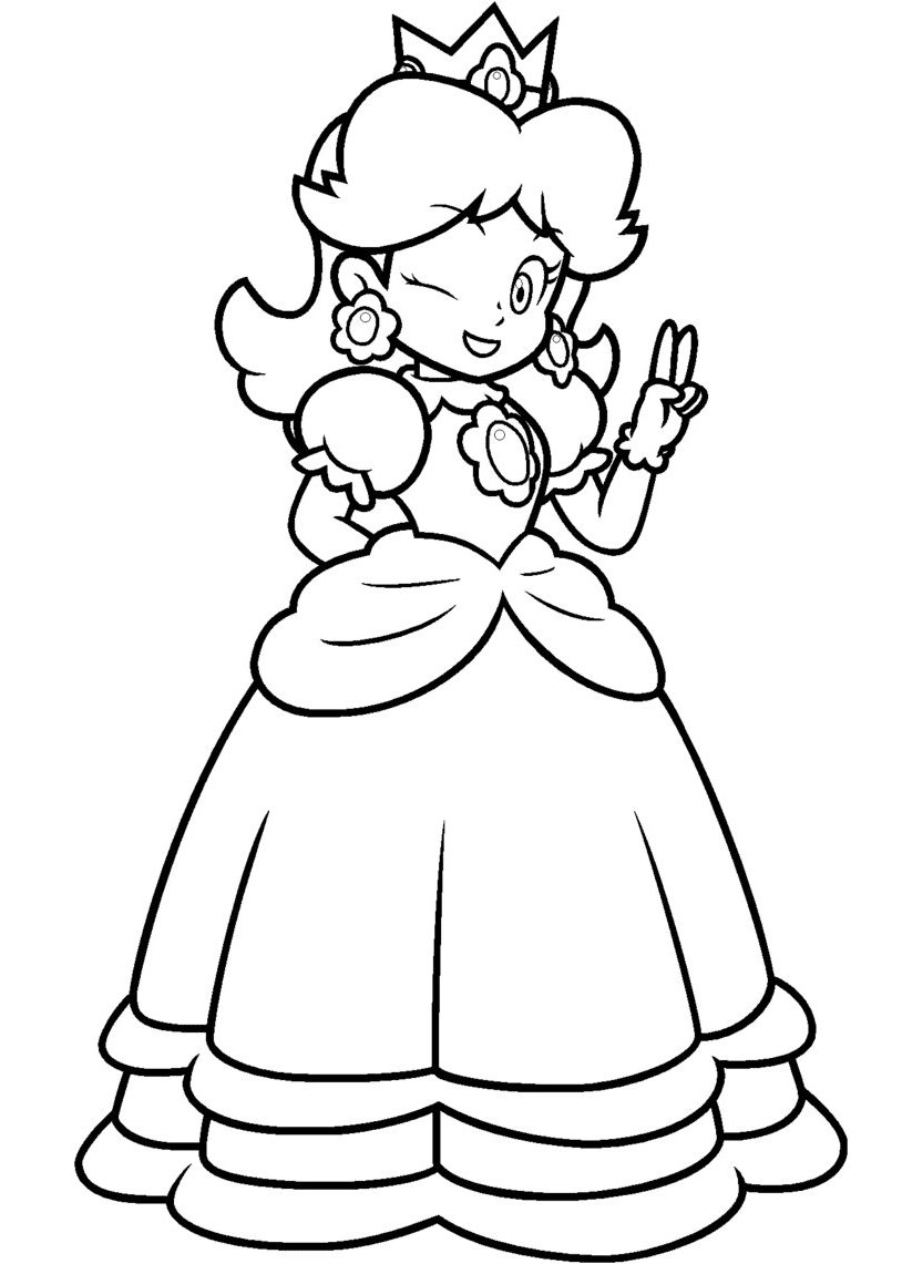 Desenho de Super Mario Bros para imprimir