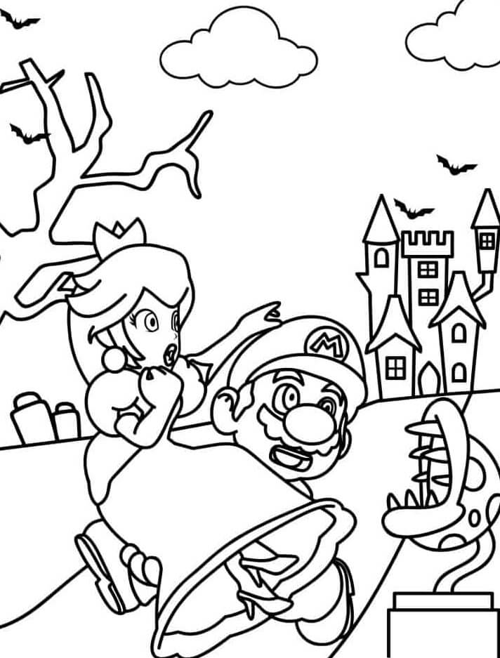 Desenho de Super Mario Bros para imprimir