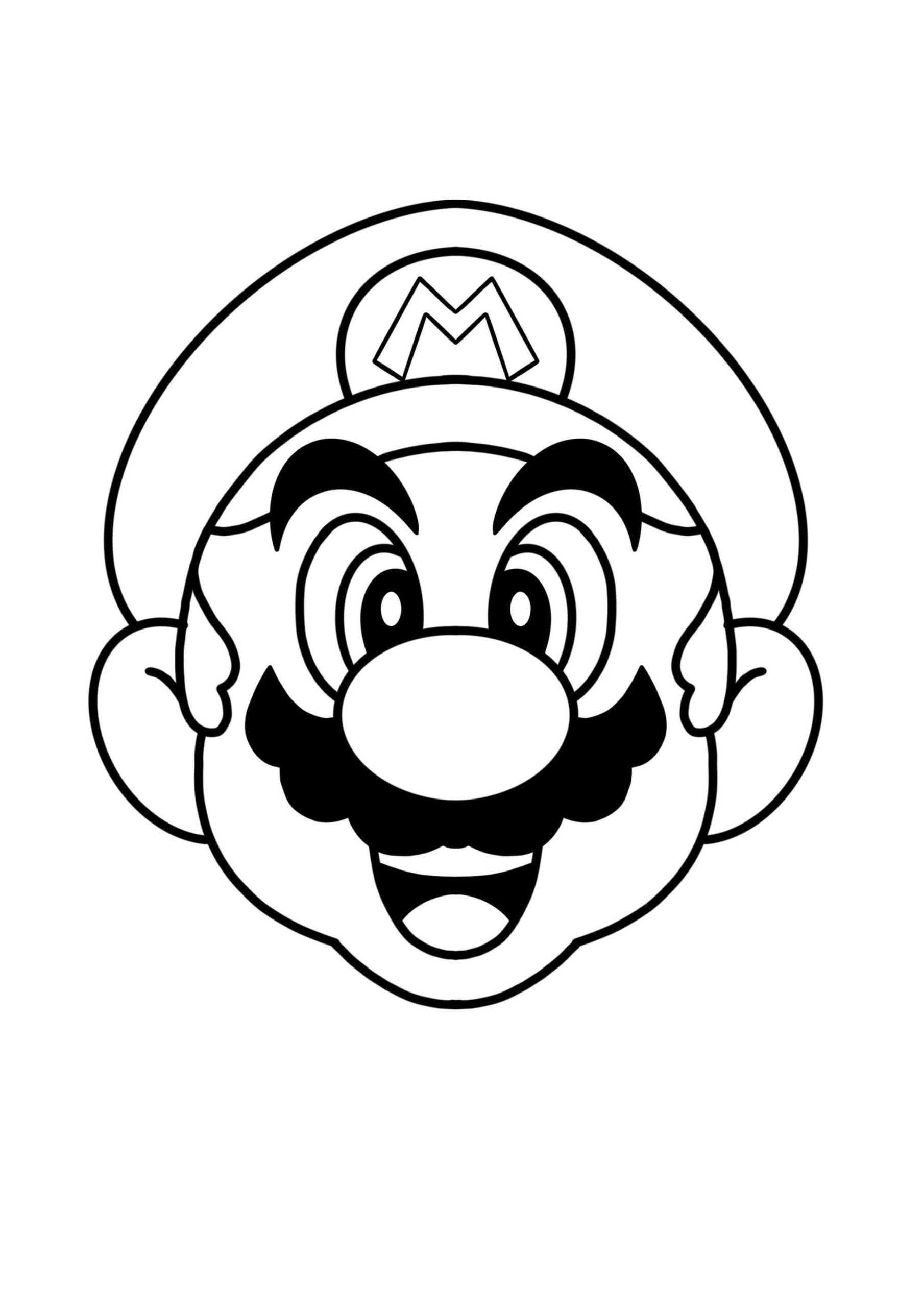 Desenho de Super Mario Bros para imprimir