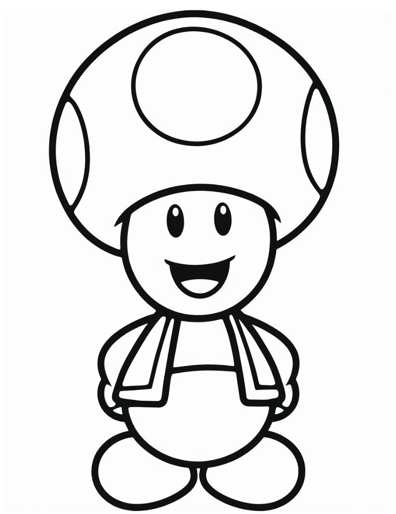 Desenho de Super Mario Bros para imprimir