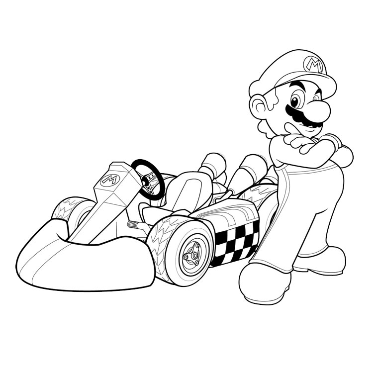 Desenho de Super Mario Bros para imprimir