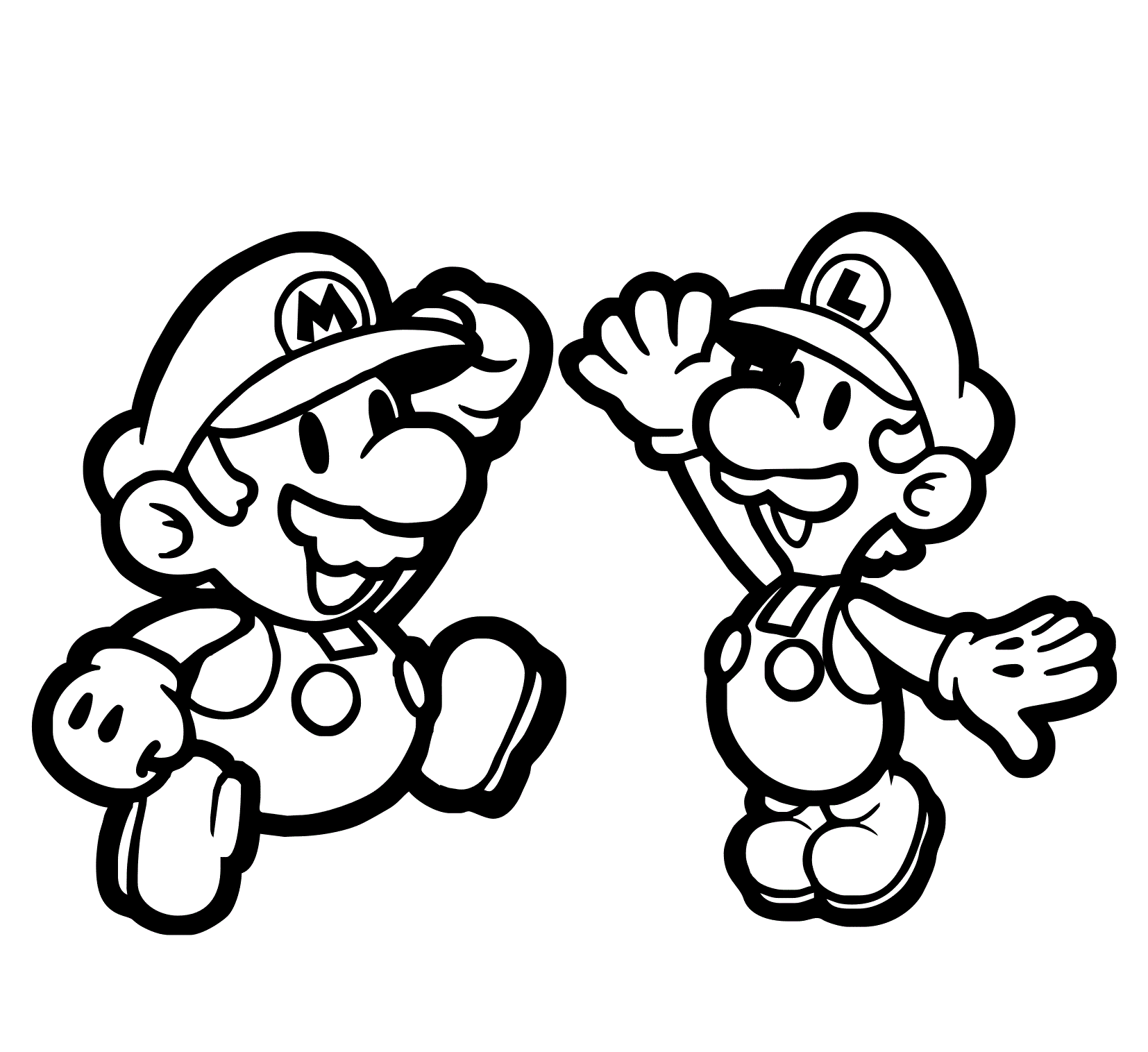 Desenho de Super Mario Bros para imprimir