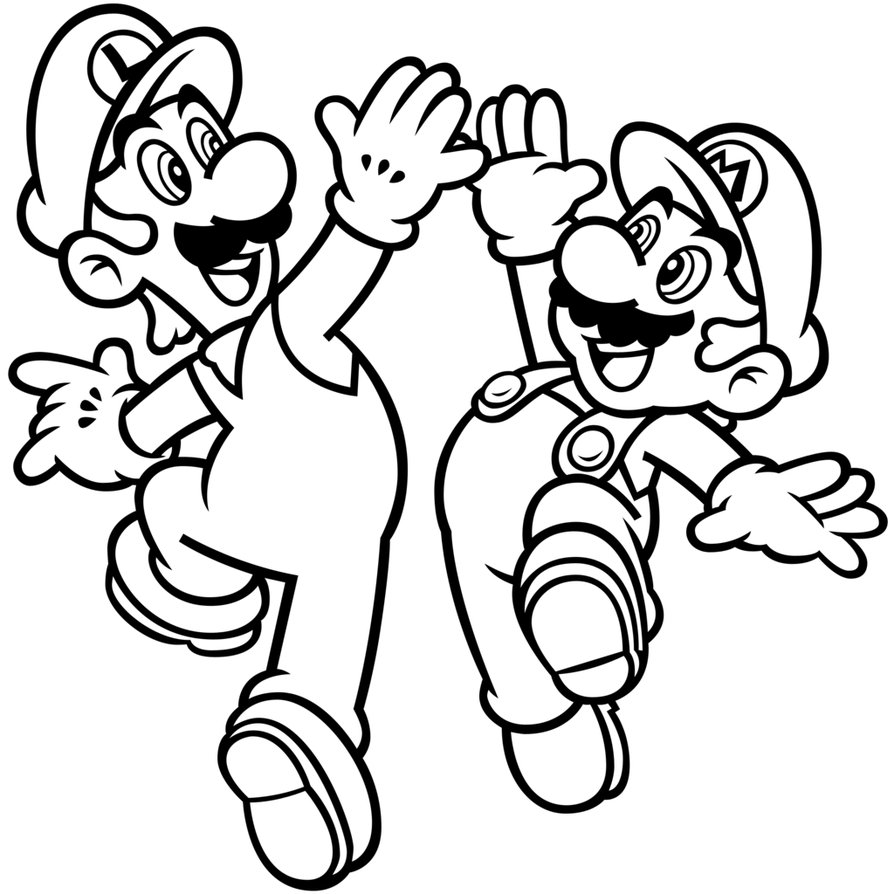 Desenho de Super Mario Bros para imprimir