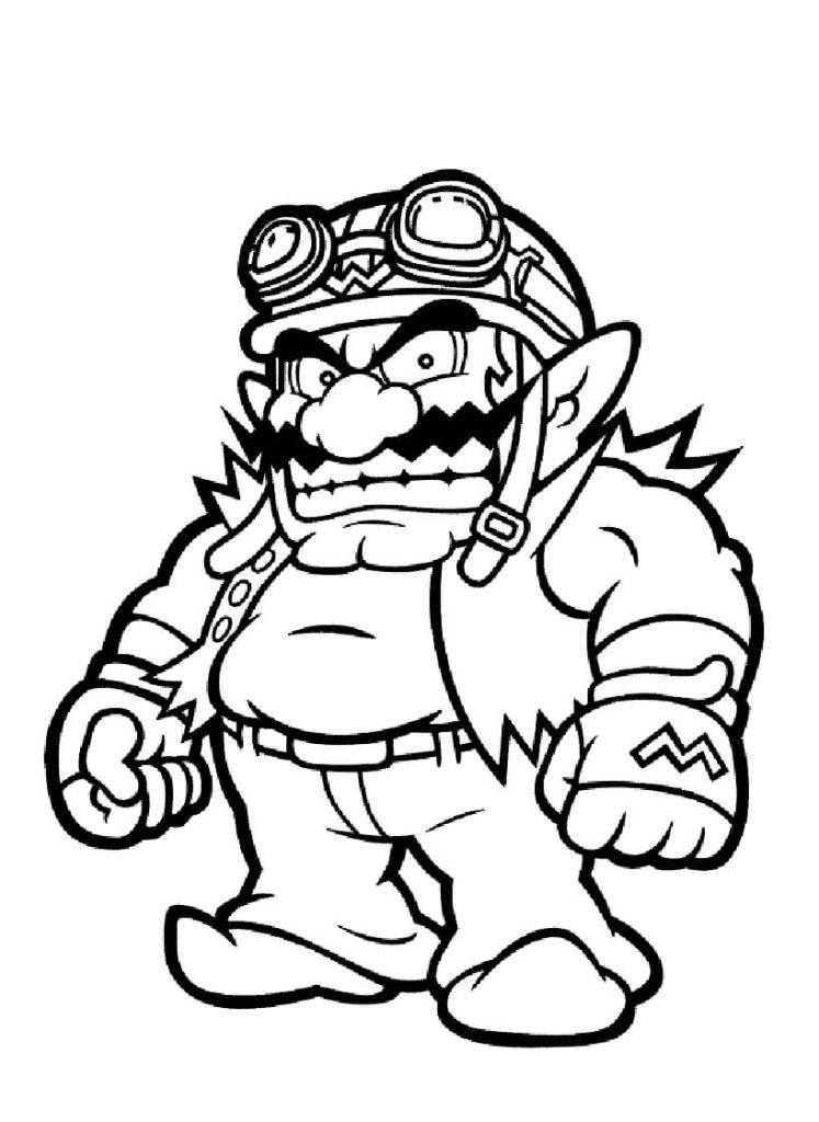 Desenho de Super Mario Bros para imprimir