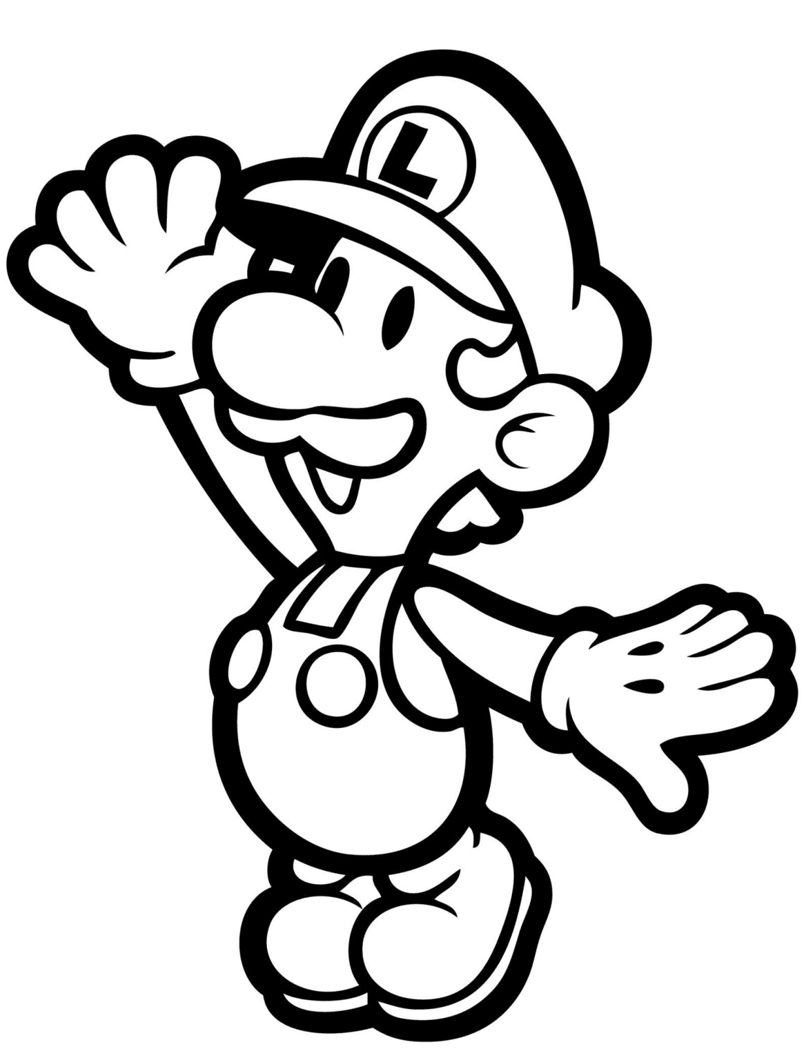 Desenho de Super Mario Bros para imprimir
