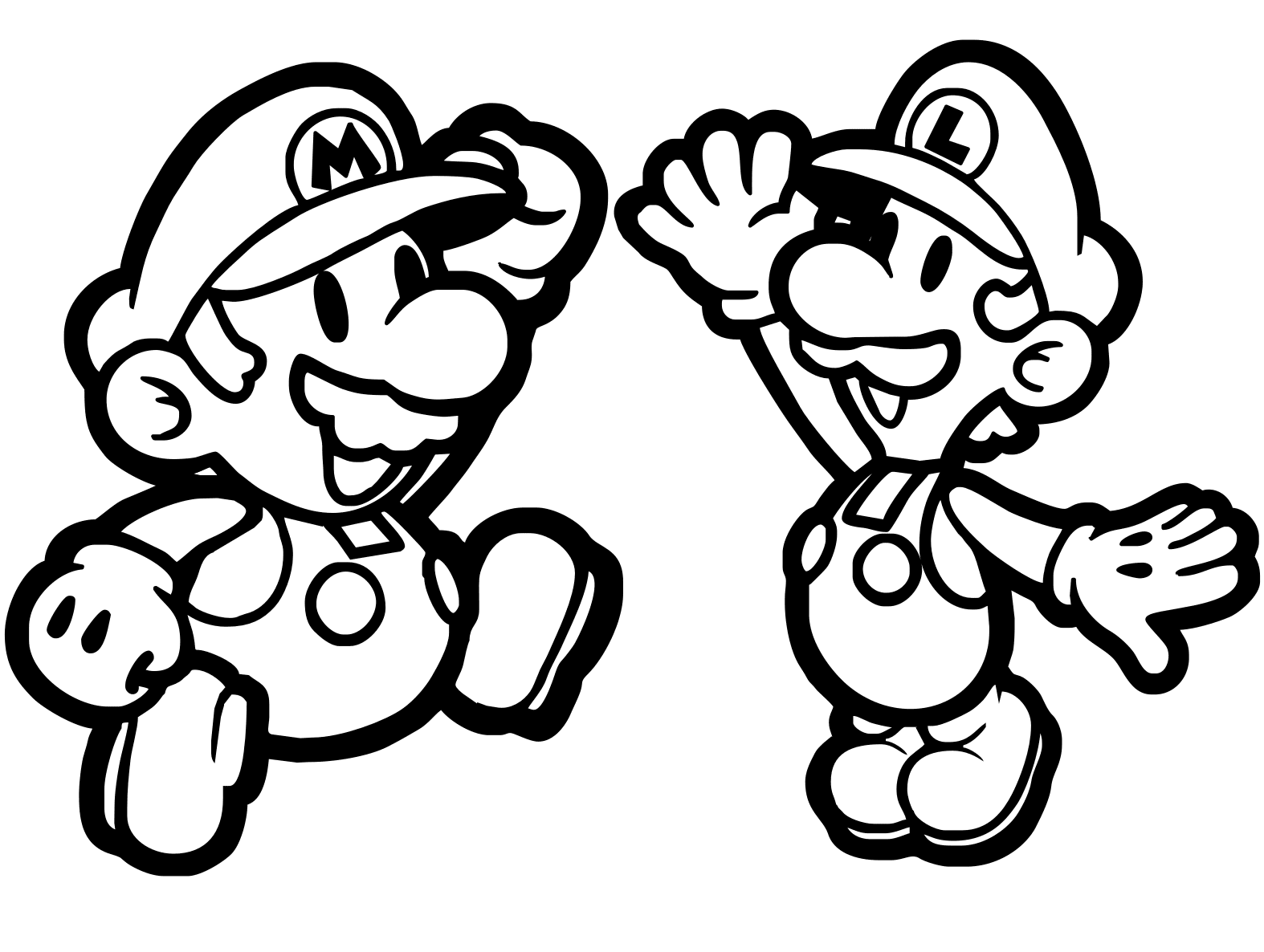 Desenho de Super Mario Bros para imprimir