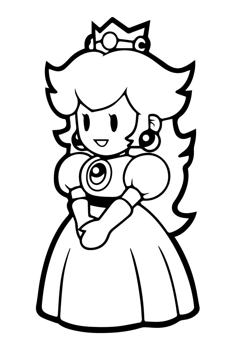 Desenho de Super Mario Bros para imprimir