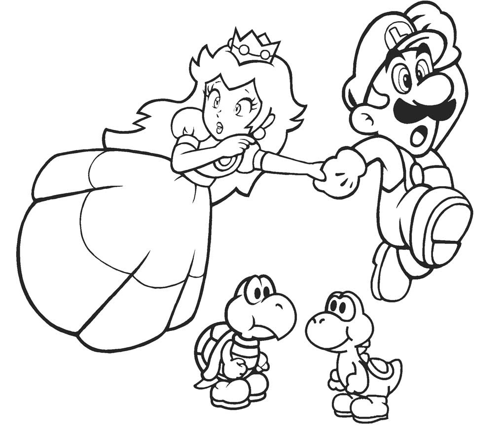 Desenho de Super Mario Bros para imprimir