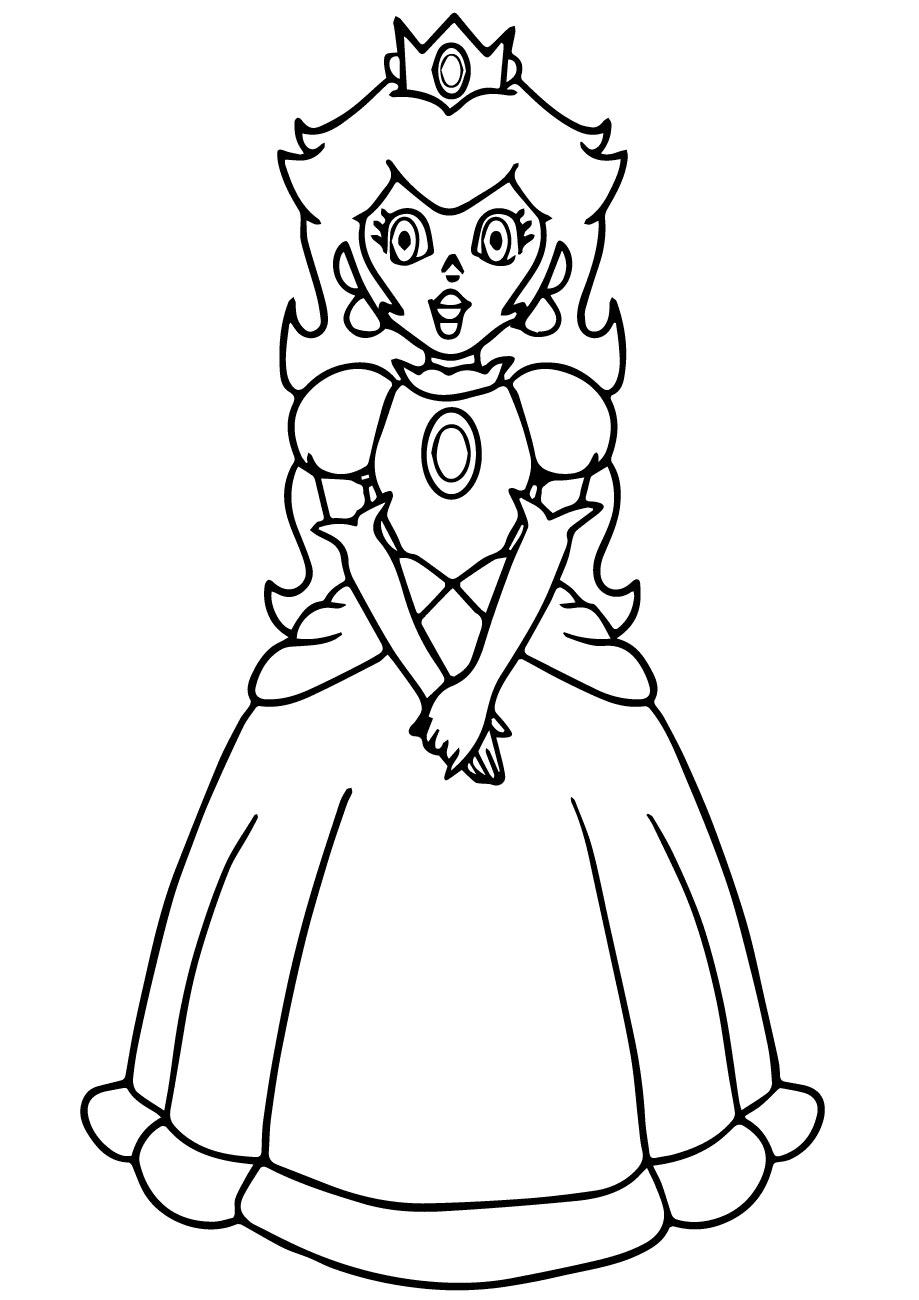 Desenho de Super Mario Bros para imprimir