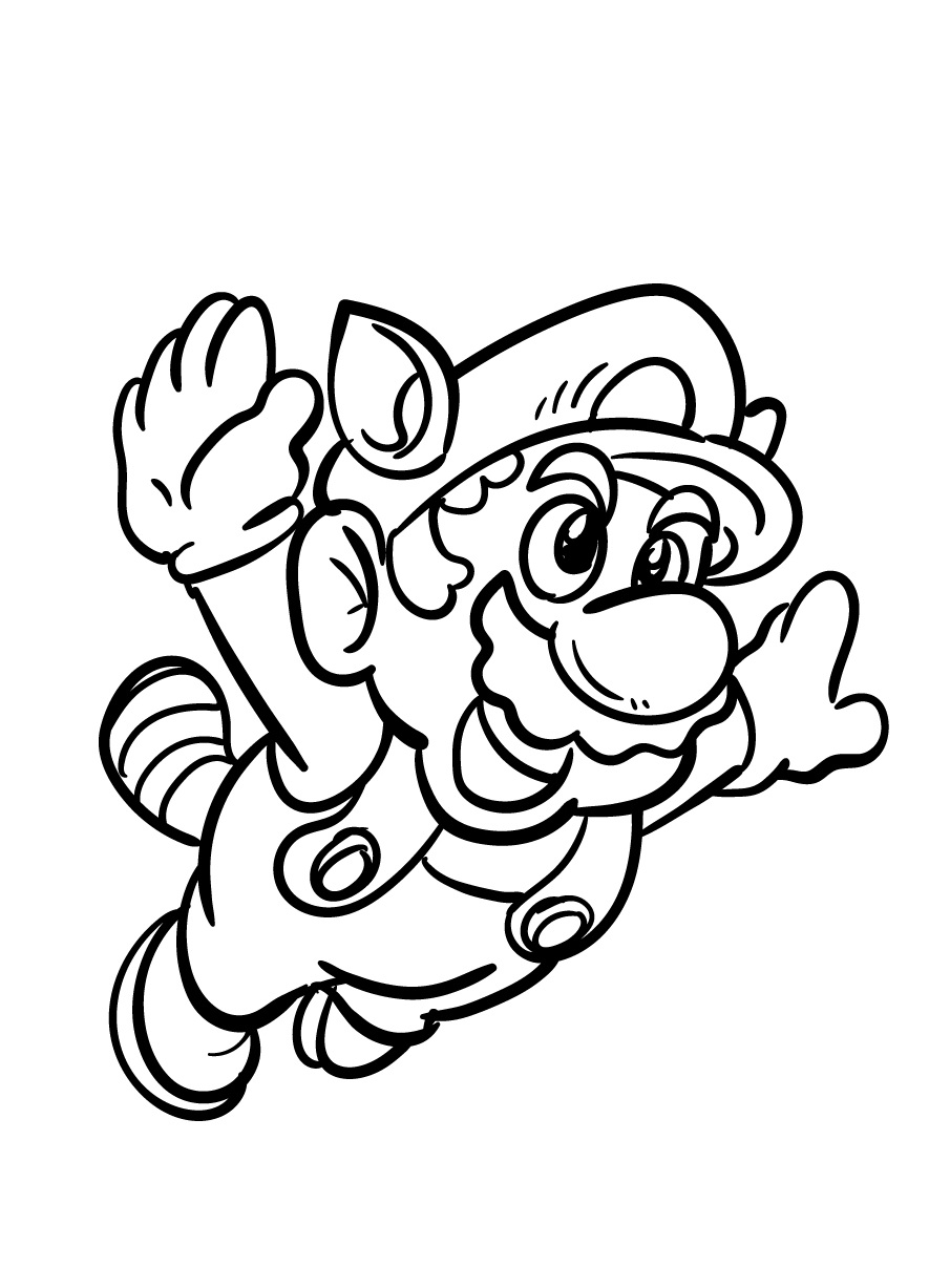 Desenho de Super Mario Bros para imprimir