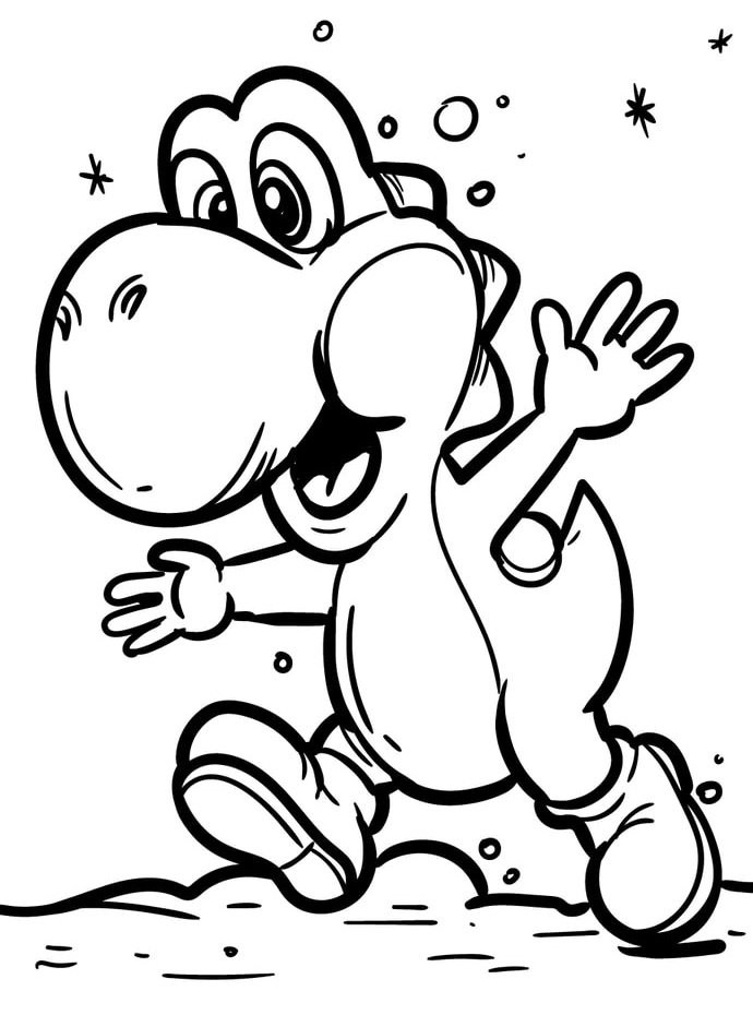 Desenho de Super Mario Bros para imprimir