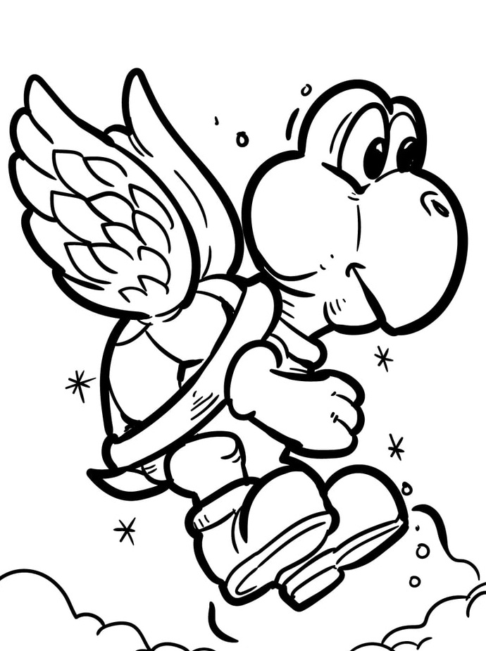 Desenho de Super Mario Bros para imprimir