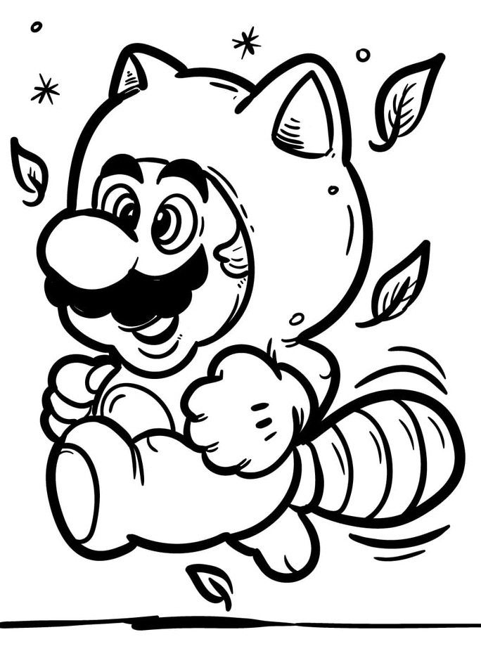 Desenho de Super Mario Bros para imprimir